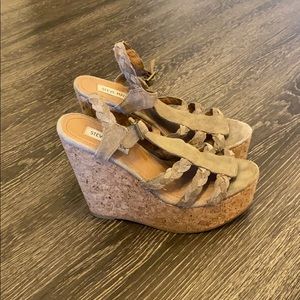 Steve Madden cork wedge sandals